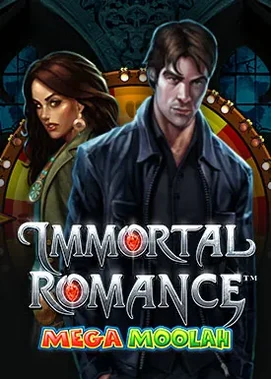 Romance vampirico con jackpot Mega Moolah progressivo.