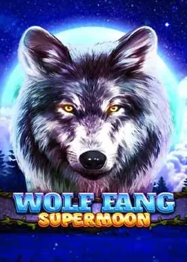 Lupi notturni e luna piena con wild stack e free spin.